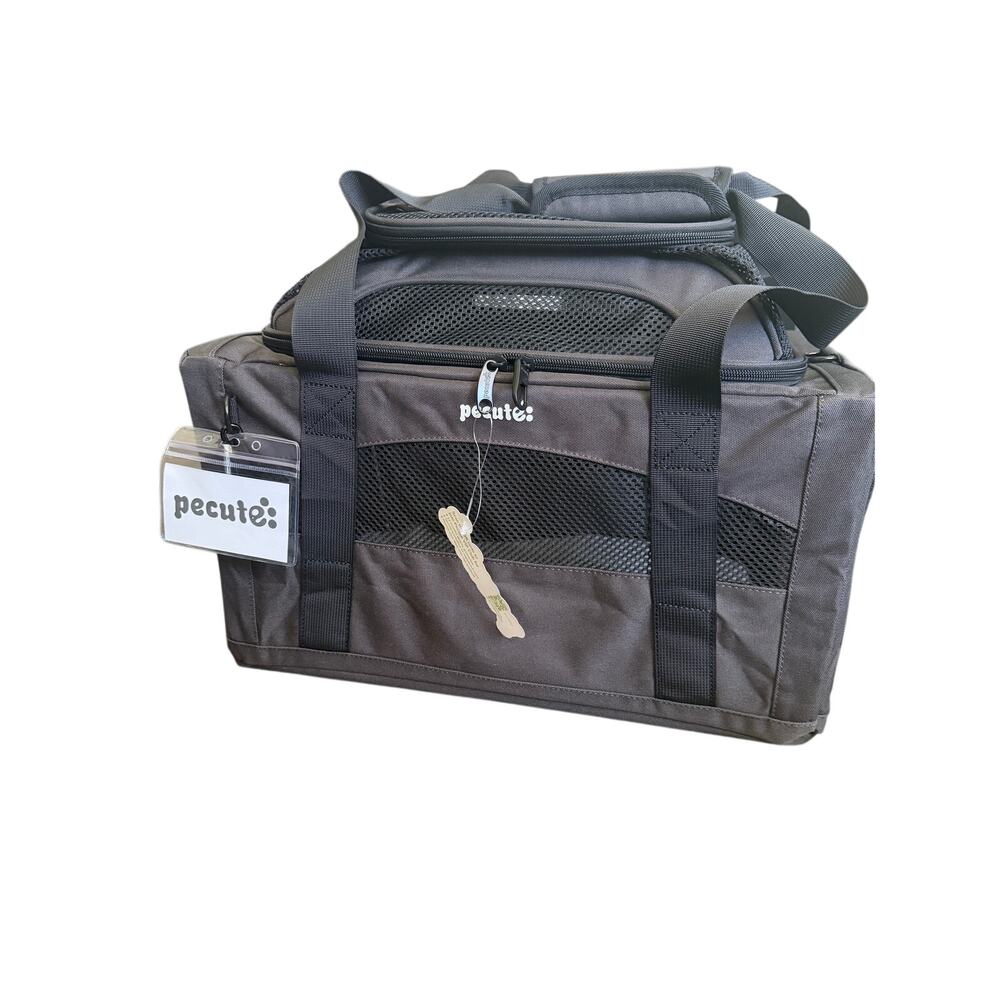 Pecute Expandable Airline Approved Pet Carrier Soft-Sided Cat Dog Travel Bag